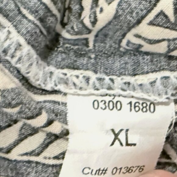 VINTAGE TORI RICHARD Men XL Black Tan Cotton Lawn Button Shirt Made In USA - Picture 4 of 8